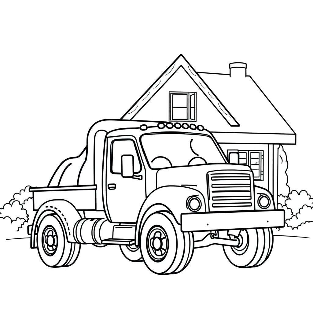 truck coloring page 5