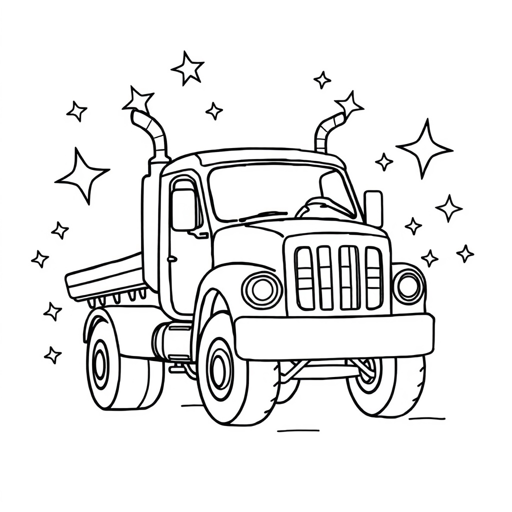 truck coloring page 8