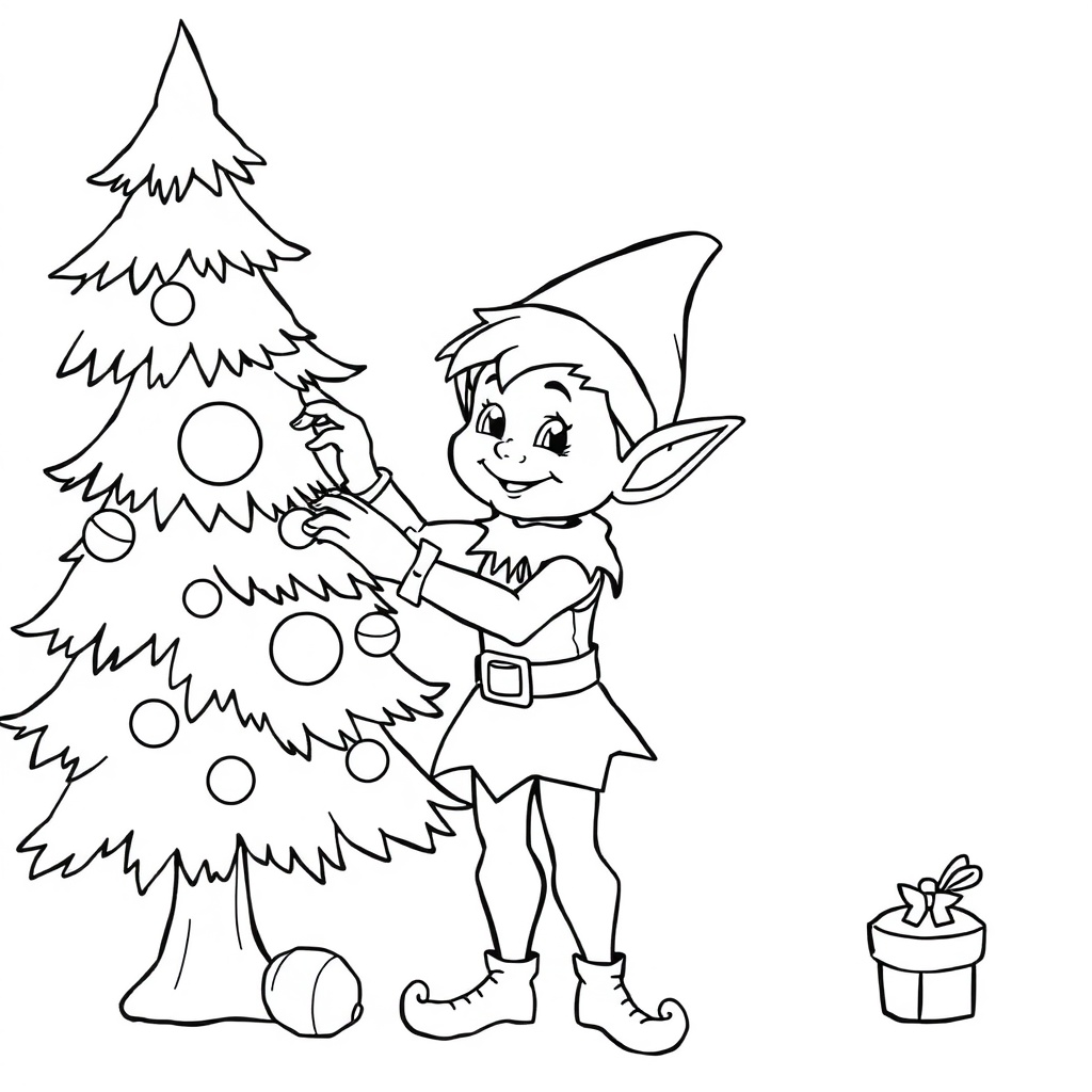 Christmas coloring page 6