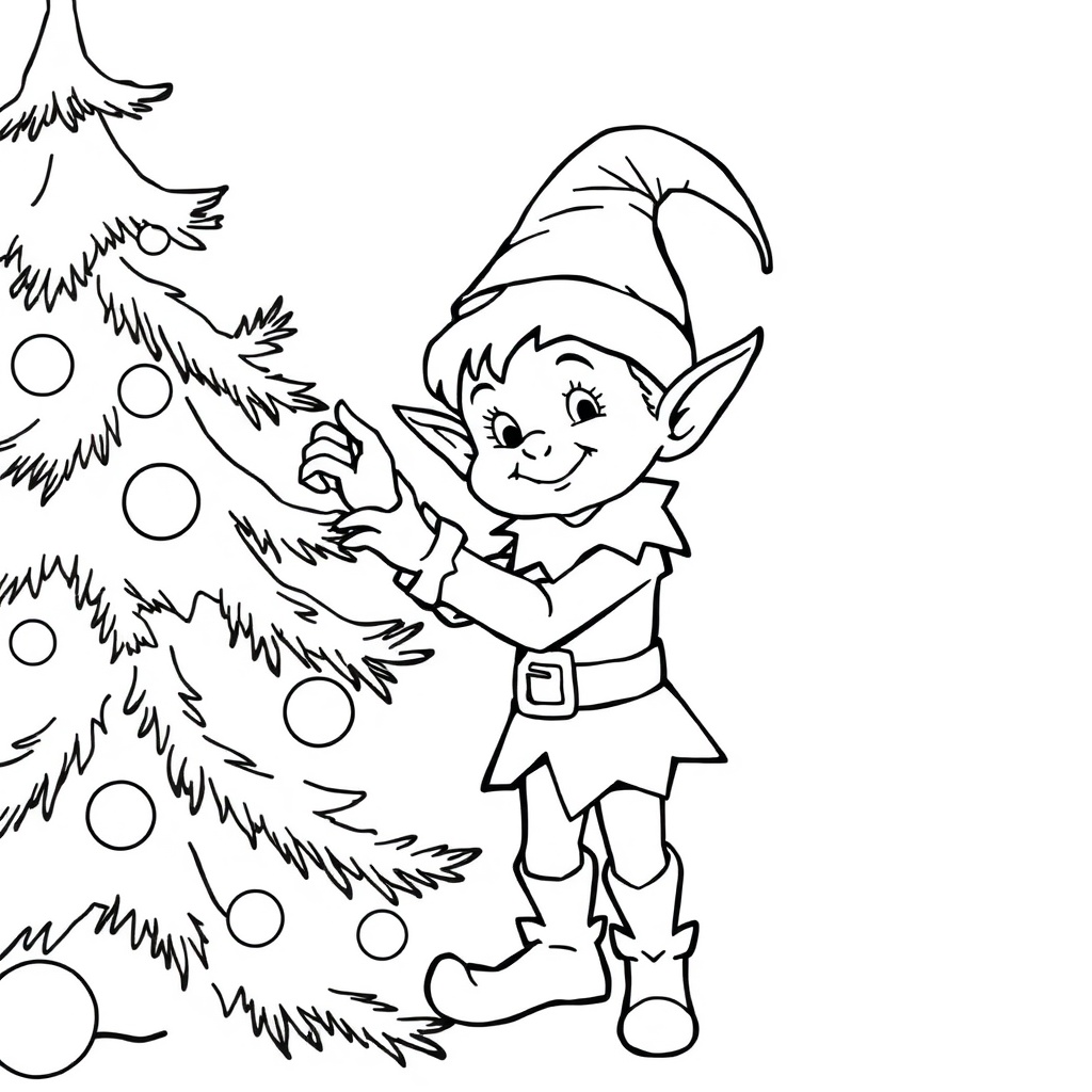 Christmas coloring page 6