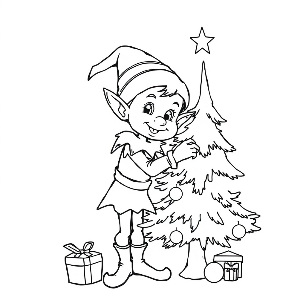 Christmas coloring page 6