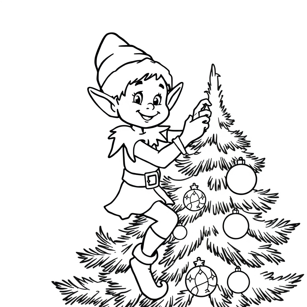 Christmas coloring page 6