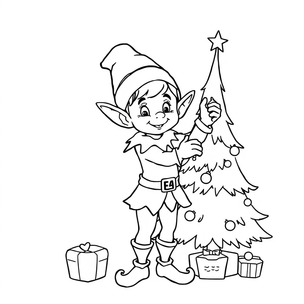Christmas coloring page 6