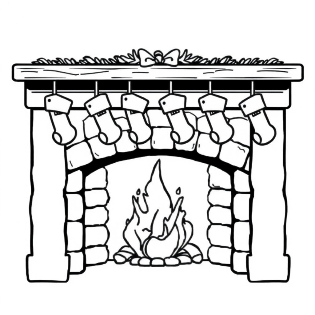 Christmas coloring page 8