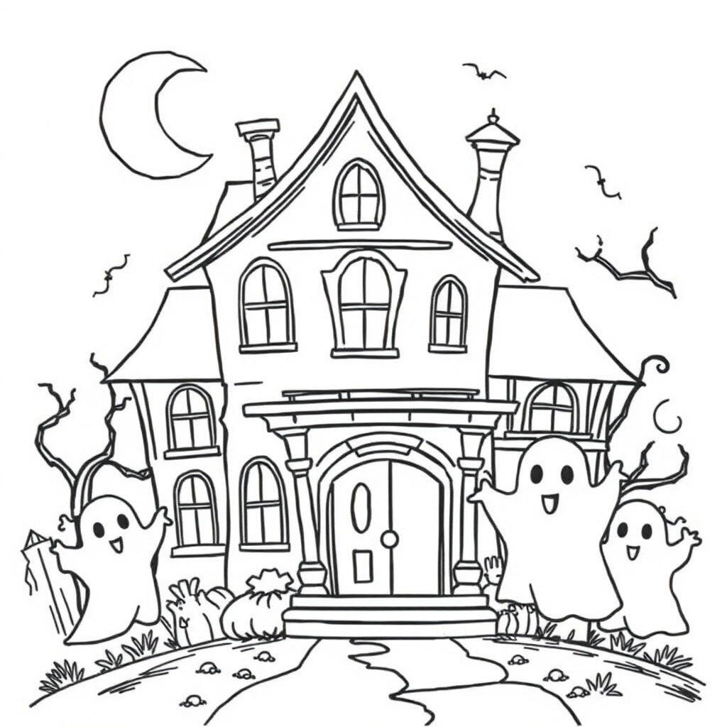 Halloween coloring page 7