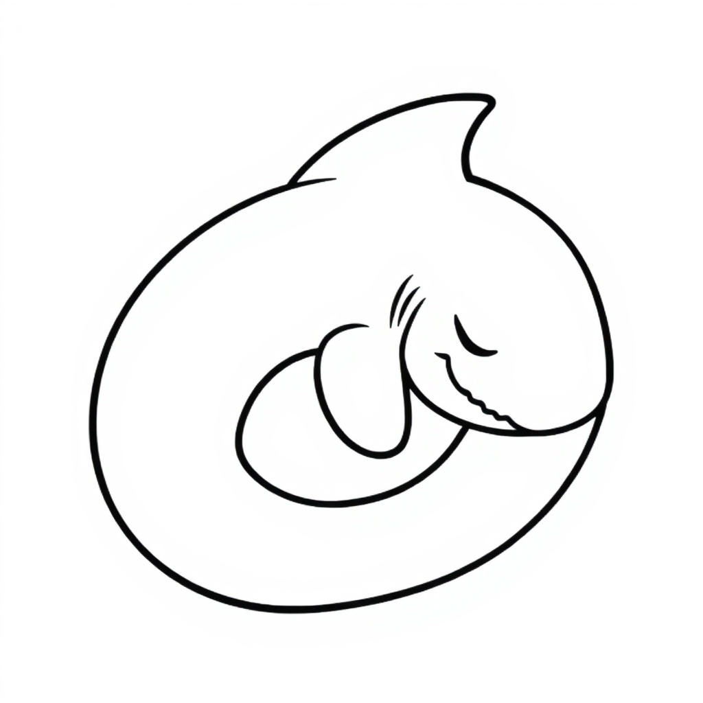 shark coloring page 5