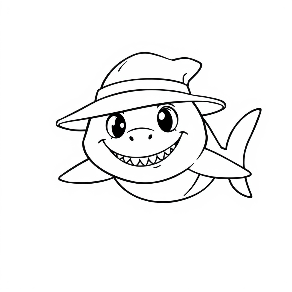 shark coloring page 7