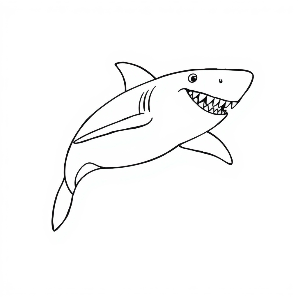 shark coloring page 6