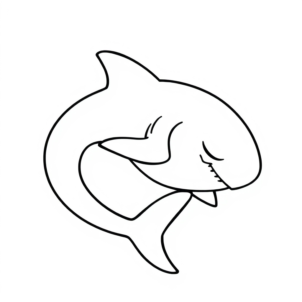 shark coloring page 5