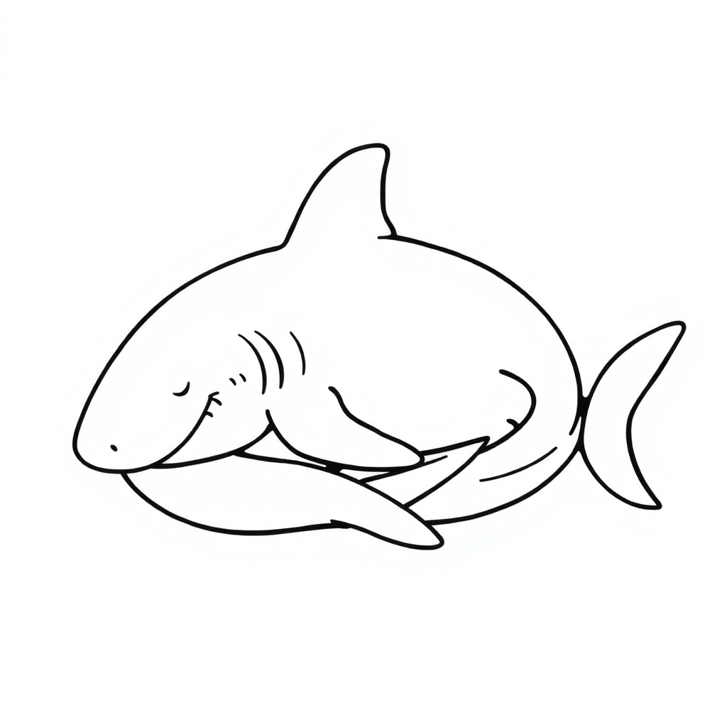 shark coloring page 5