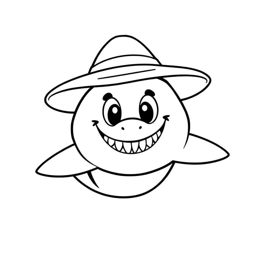 shark coloring page 7