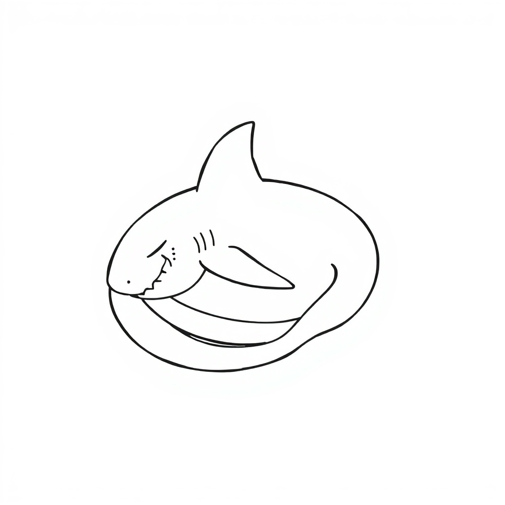 shark coloring page 5