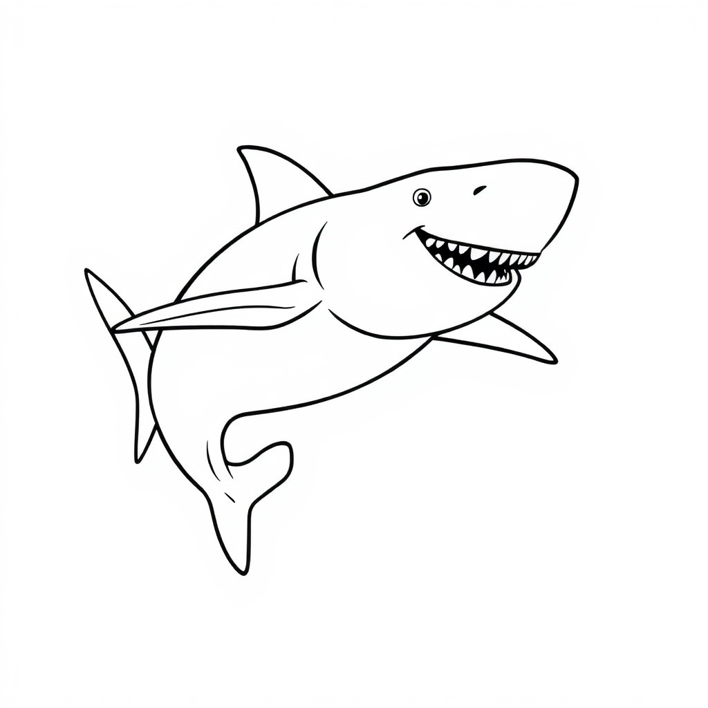 shark coloring page 6