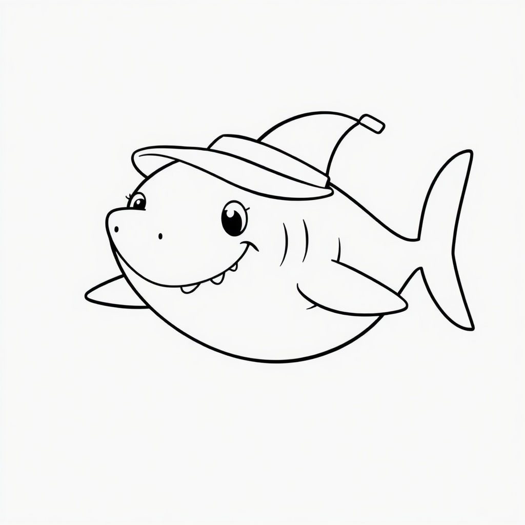 shark coloring page 7