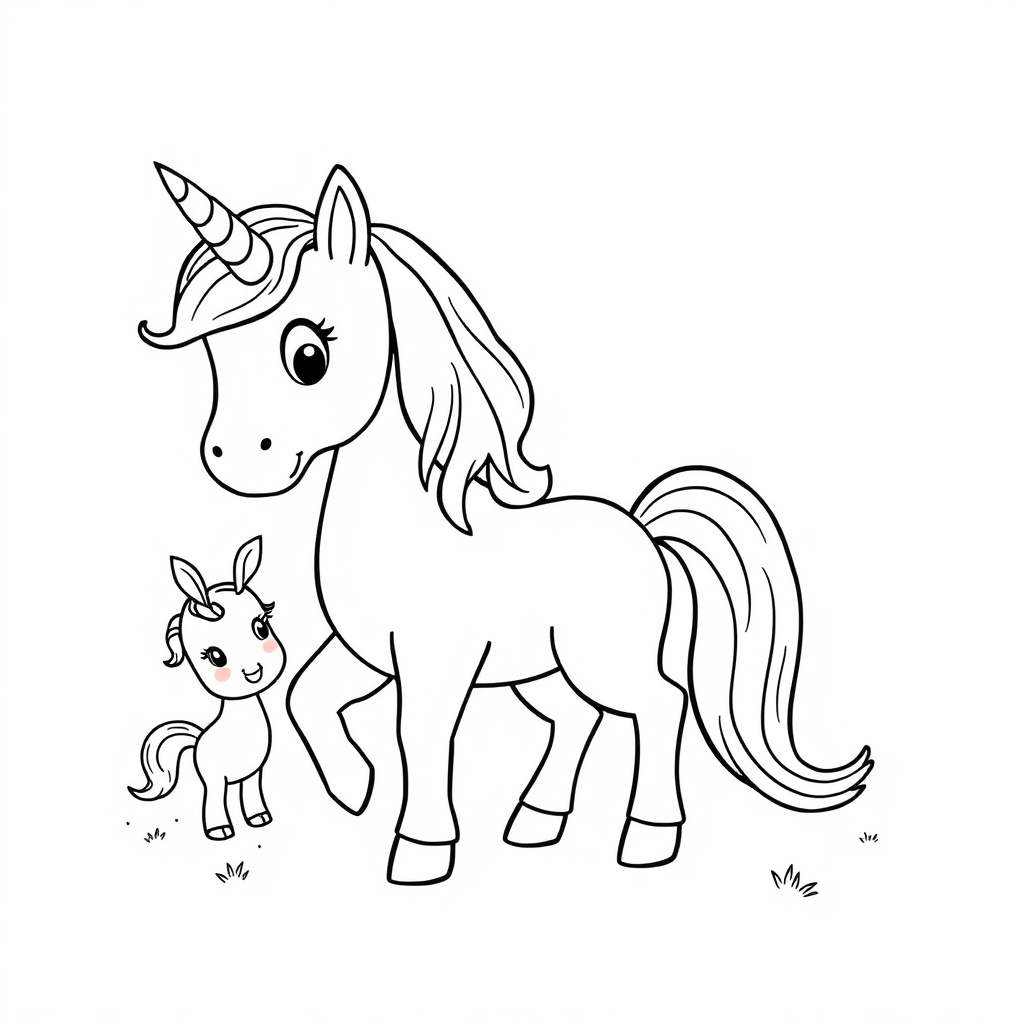 unicorn coloring page 7