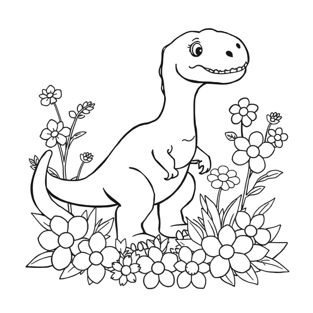 dinosaur coloring page 5