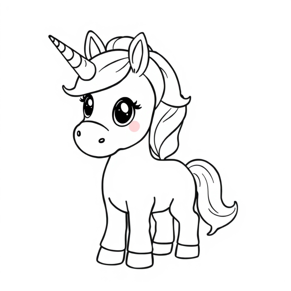 unicorn coloring page 8
