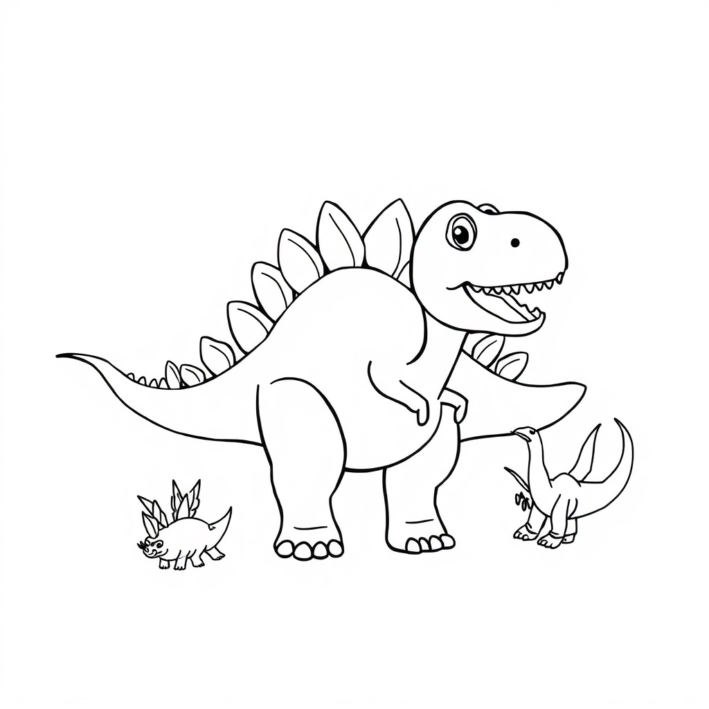 dinosaur coloring page 7