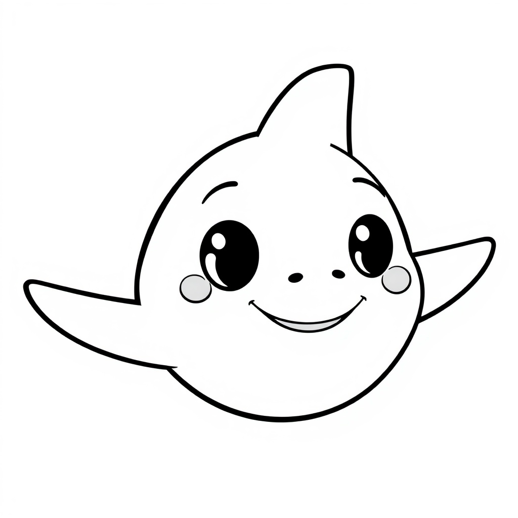 baby shark coloring page 8