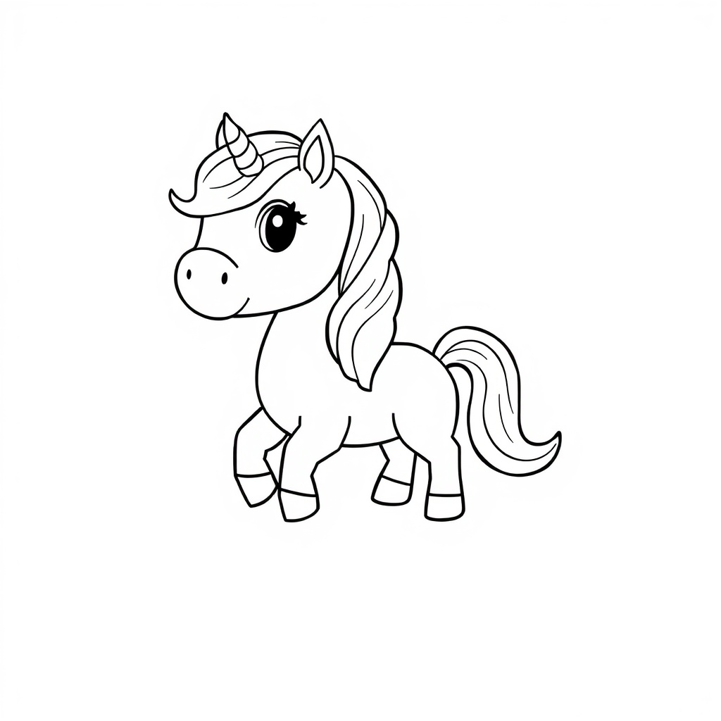 rainbow unicorn coloring page 8