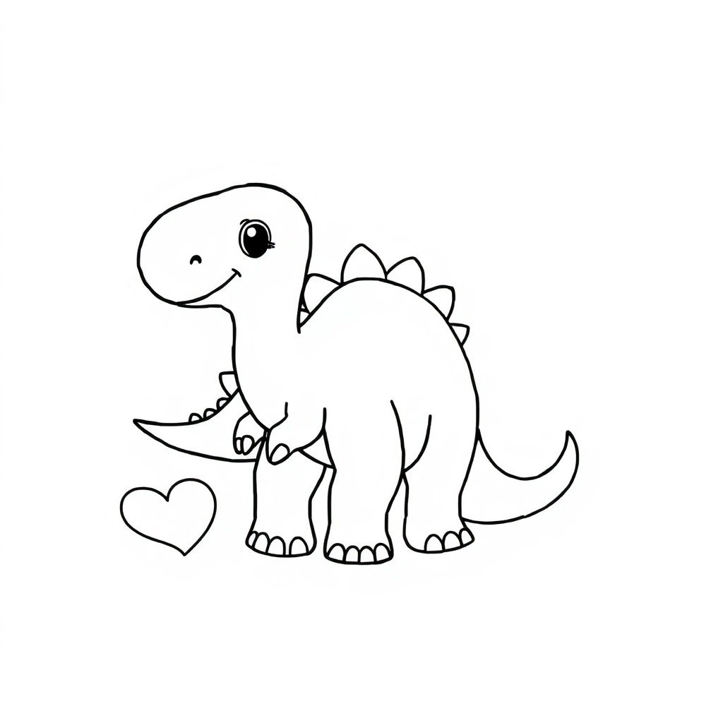 baby dinosaur coloring page 6