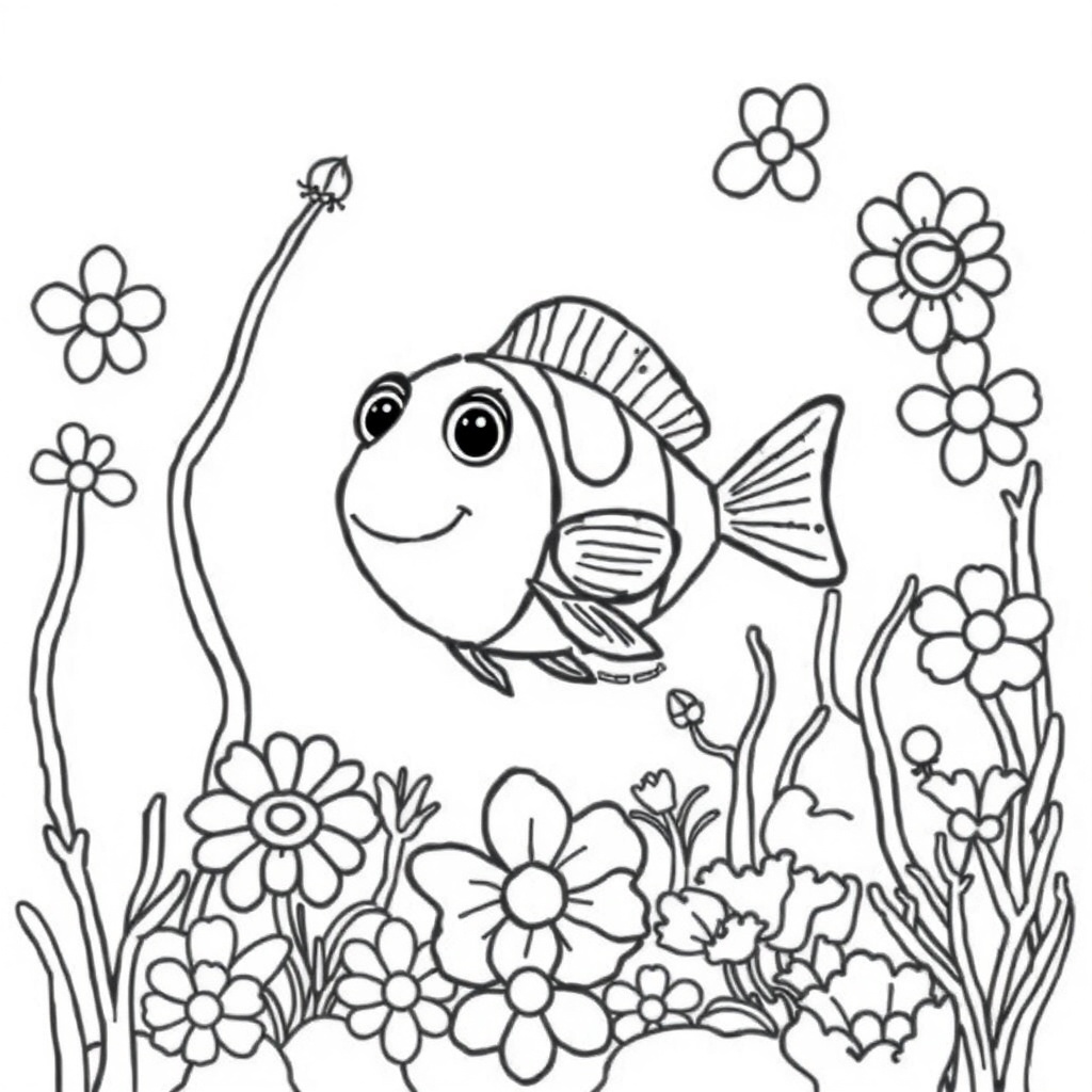under the sea coloring page 5