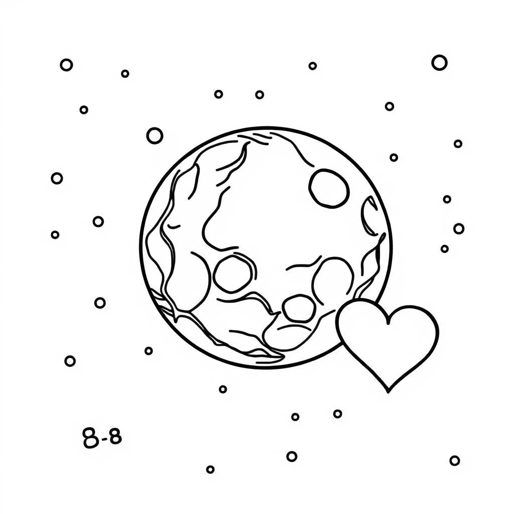 outer space coloring page 6