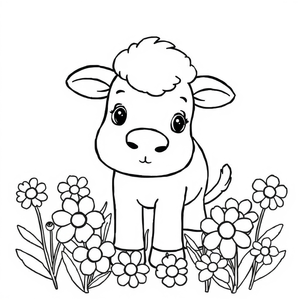 farm animal coloring page 5