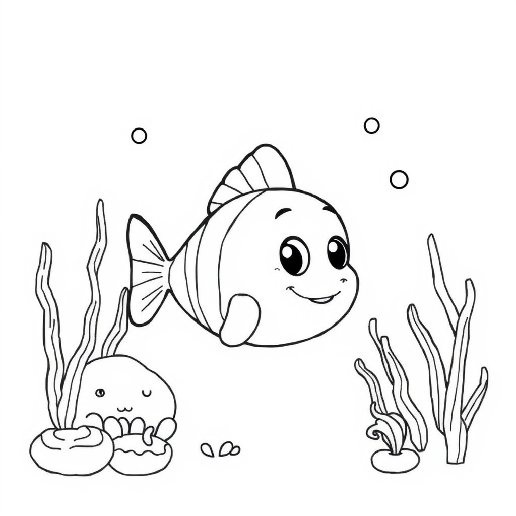 under the sea coloring page 8