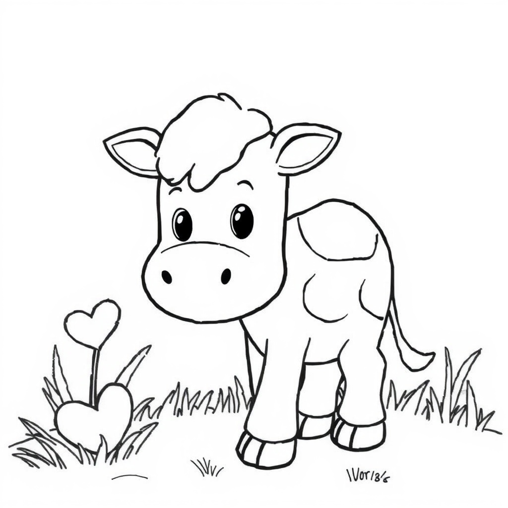 farm animal coloring page 6