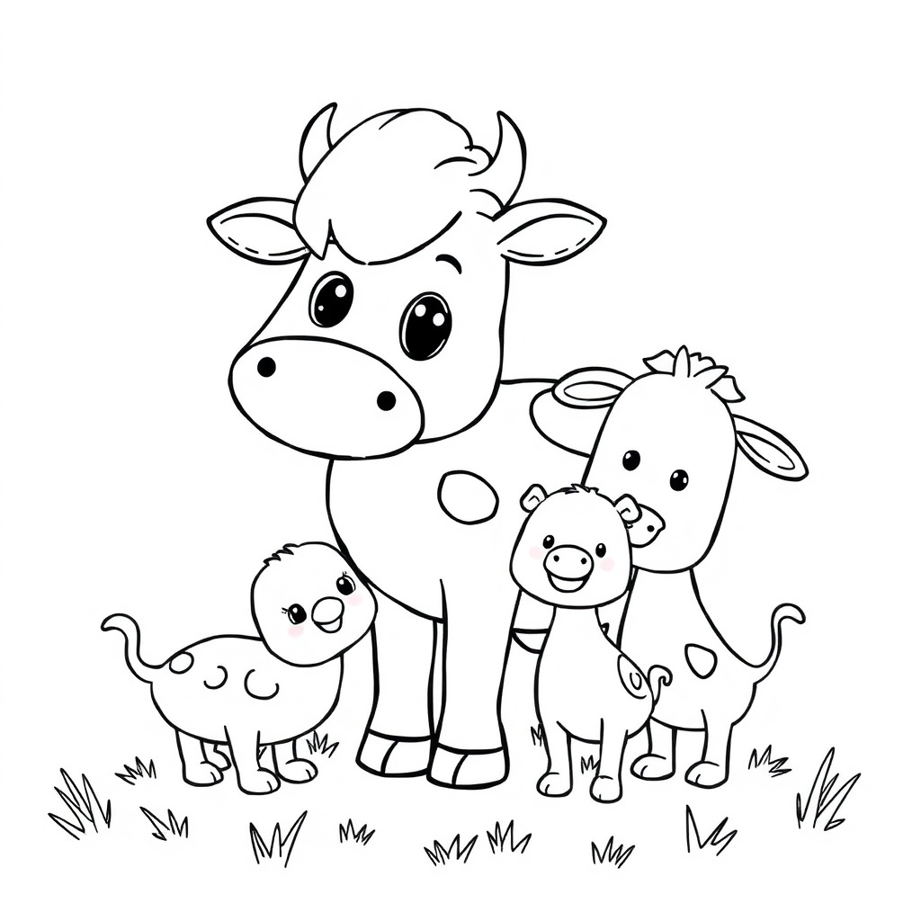farm animal coloring page 7