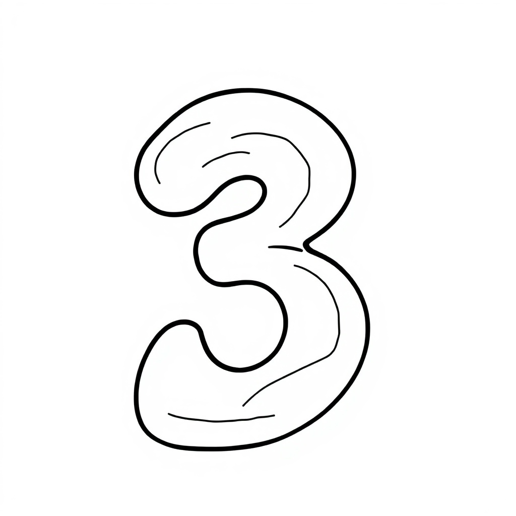 number coloring page 8