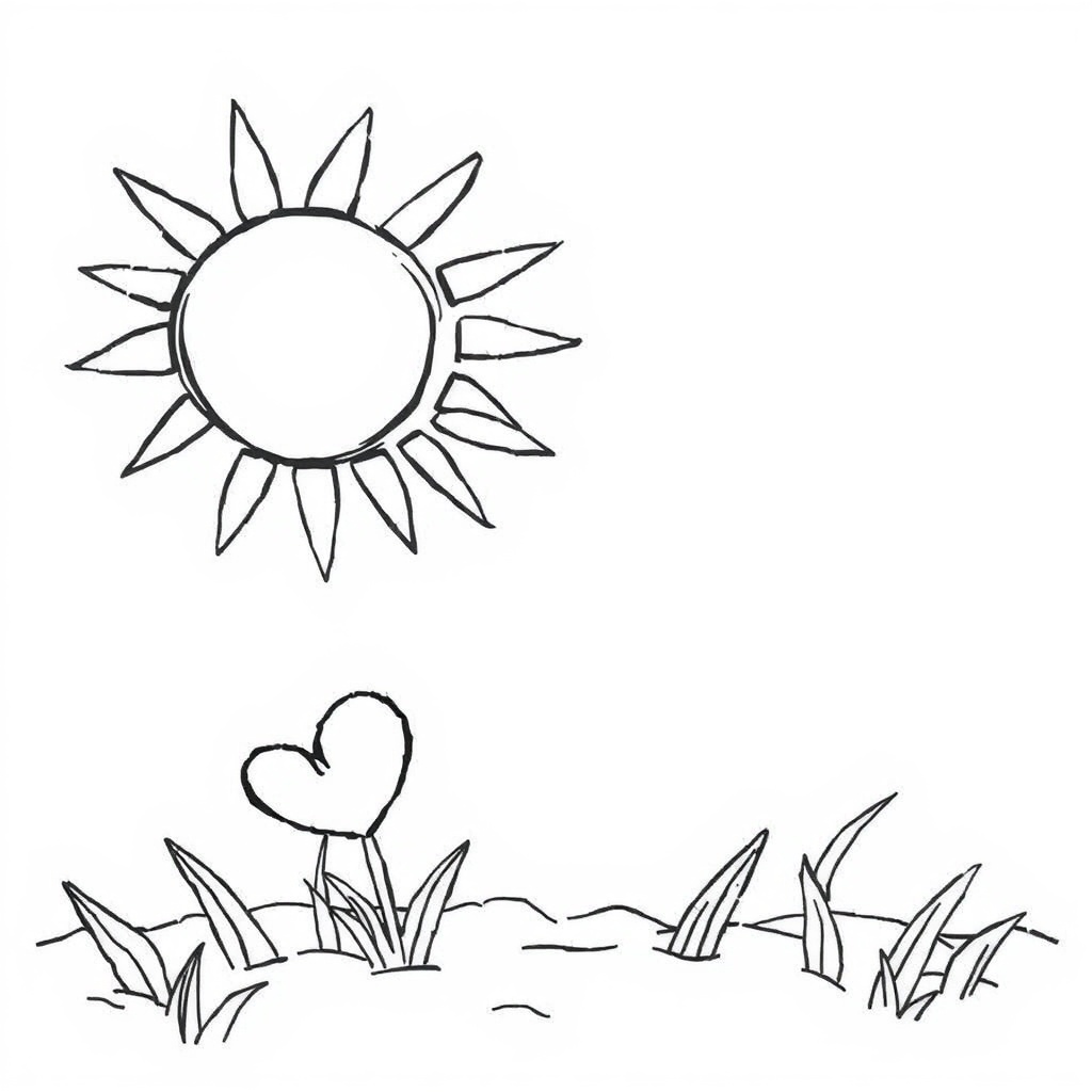 summer coloring page 6