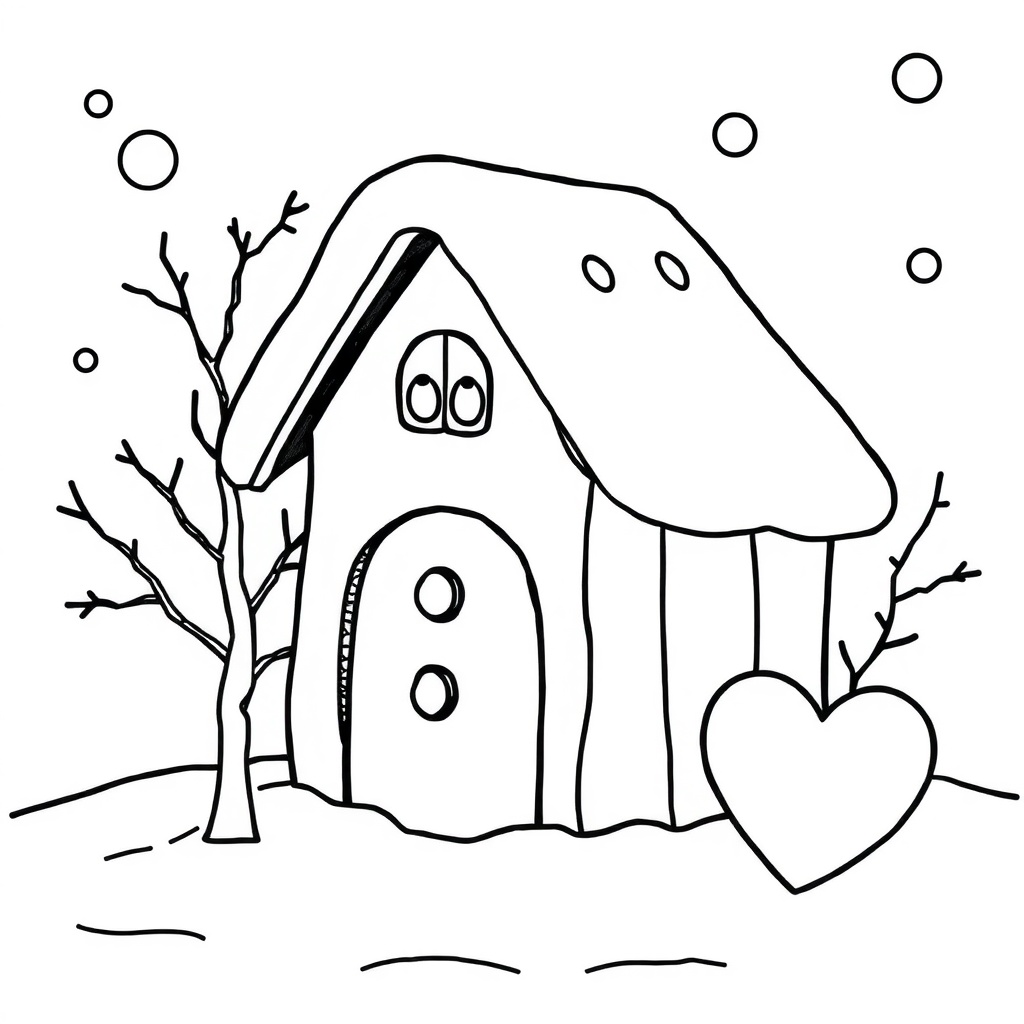 winter coloring page 6