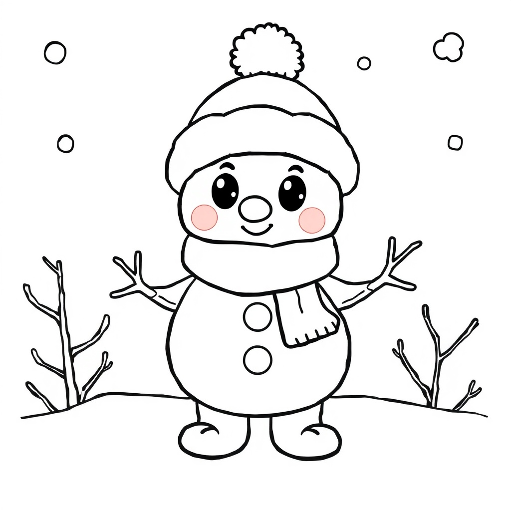 winter coloring page 8
