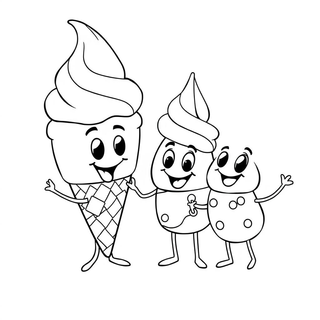 ice cream coloring page 7