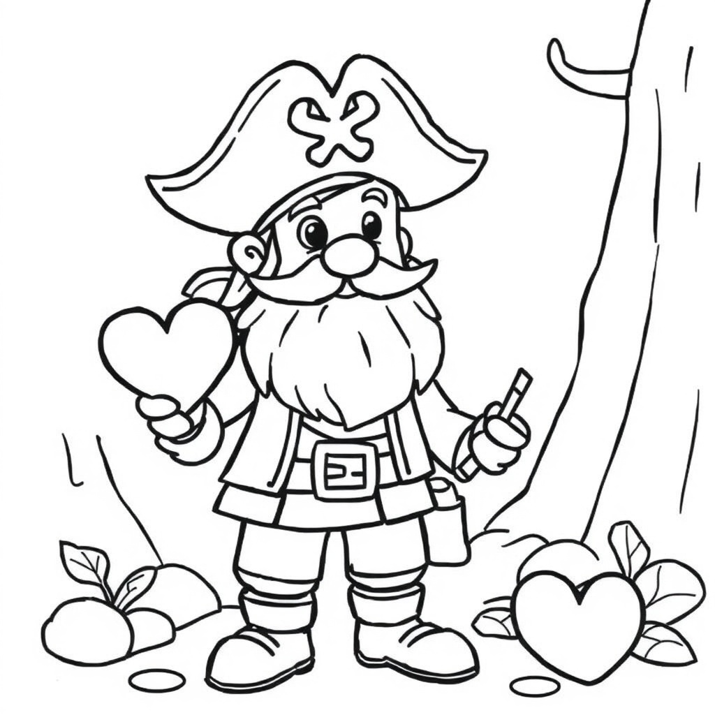 pirate coloring page 6