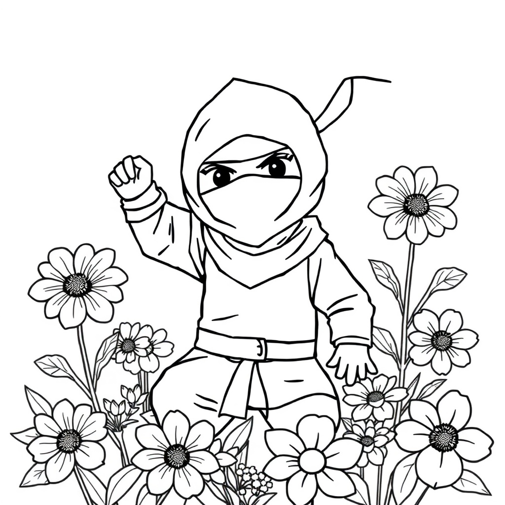 ninja coloring page 5