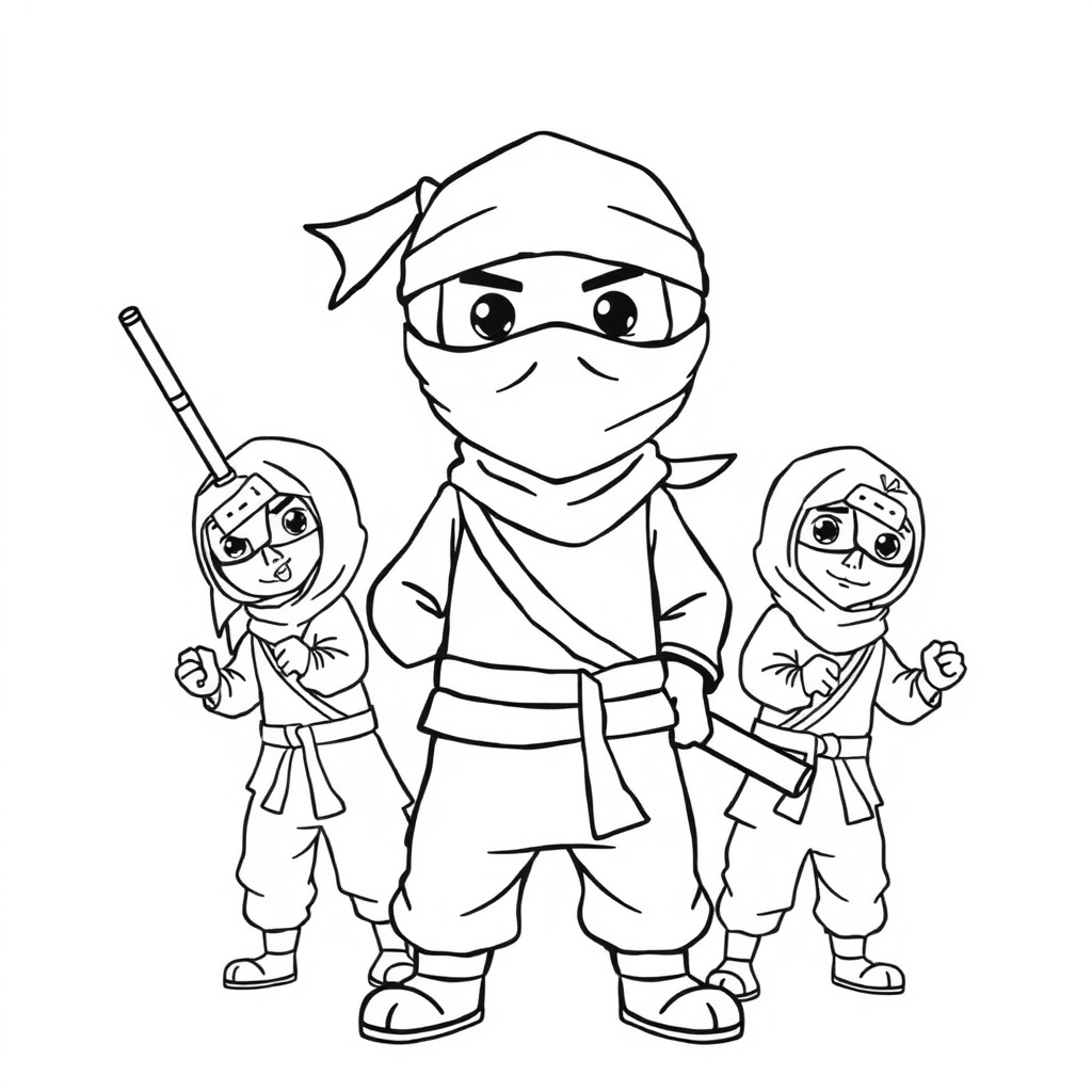 ninja coloring page 7