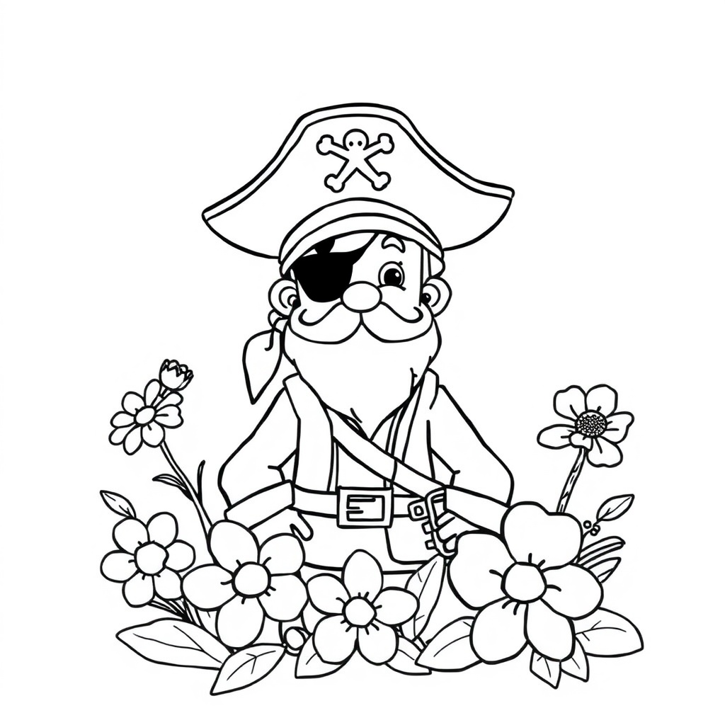 pirate coloring page 5
