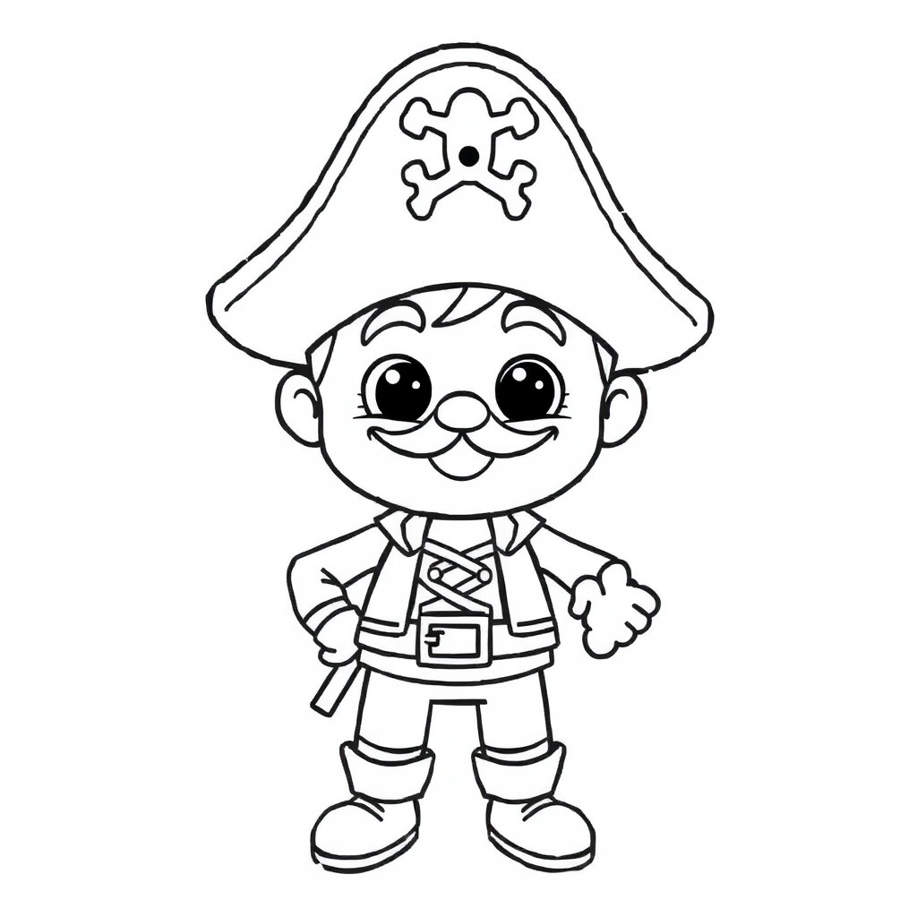 pirate coloring page 8