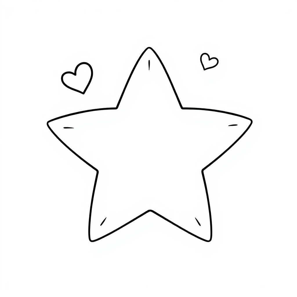 star coloring page 6