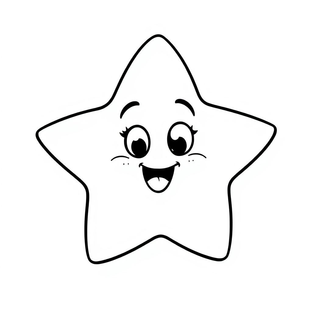 star coloring page 8