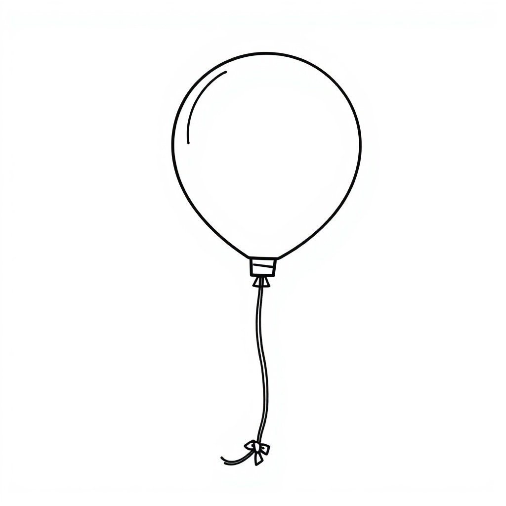 balloon coloring page 6