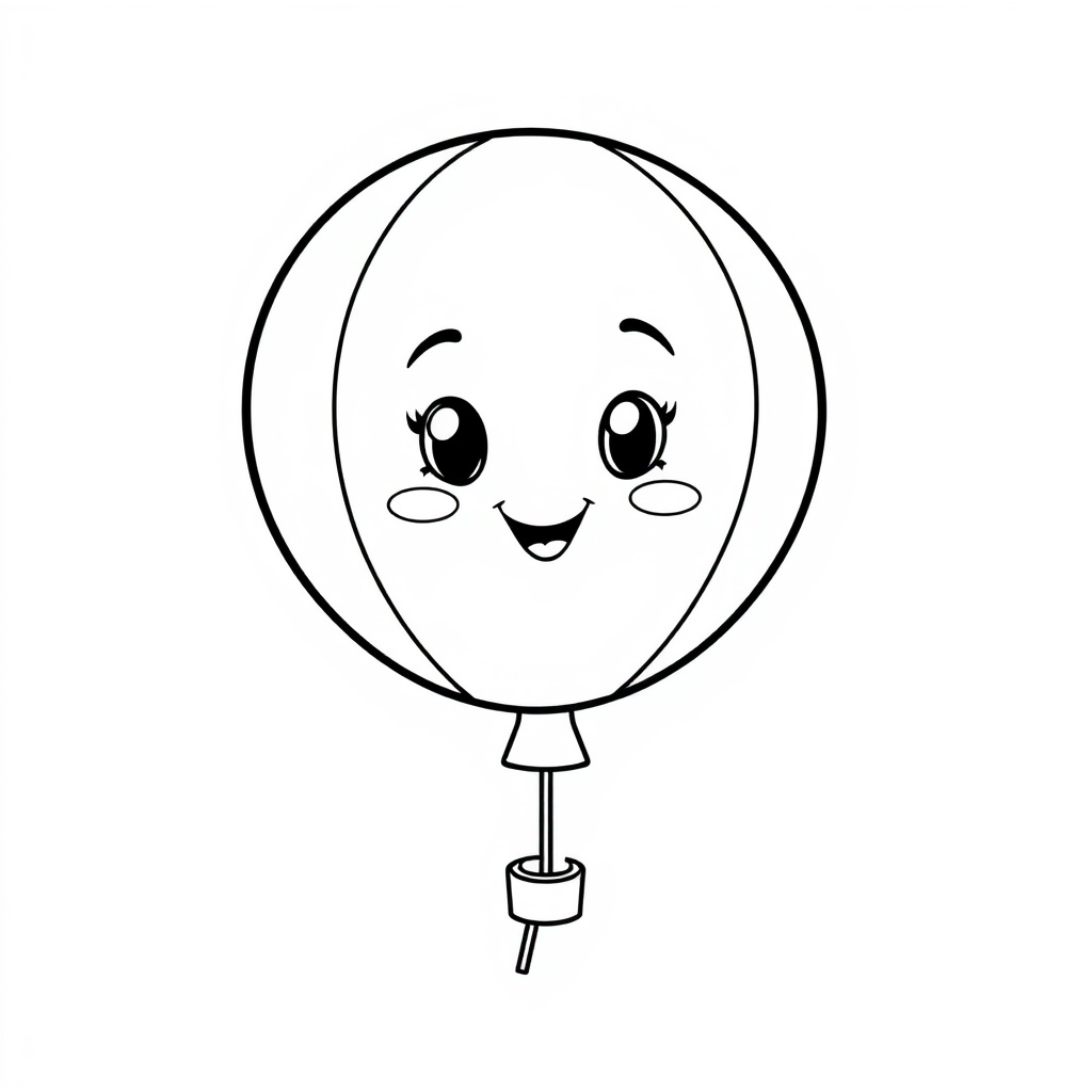 balloon coloring page 8