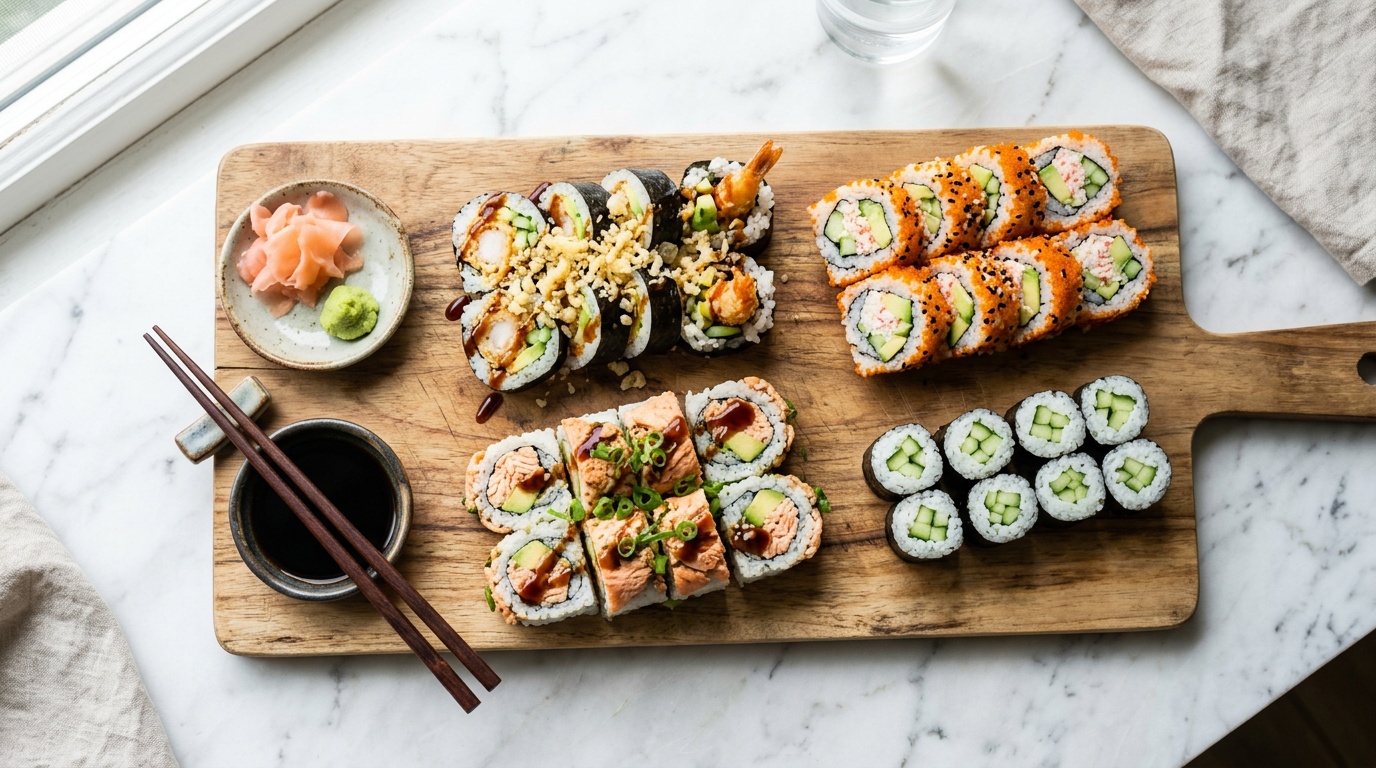 Trimester timeline with safe food icons