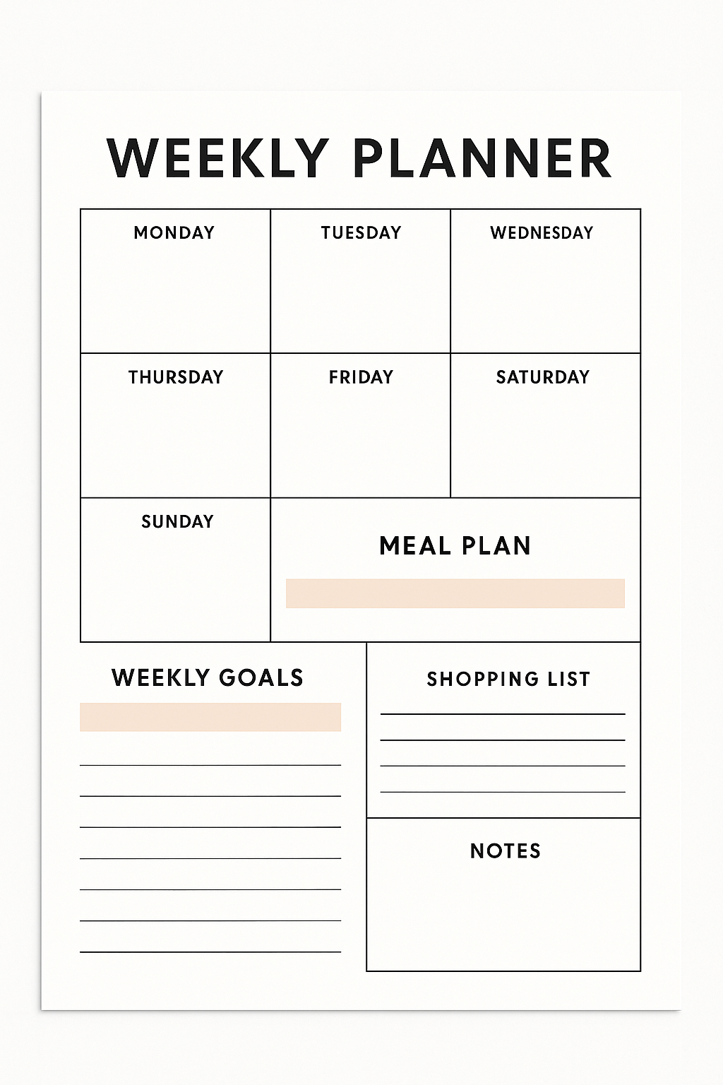 Weekly Planner
