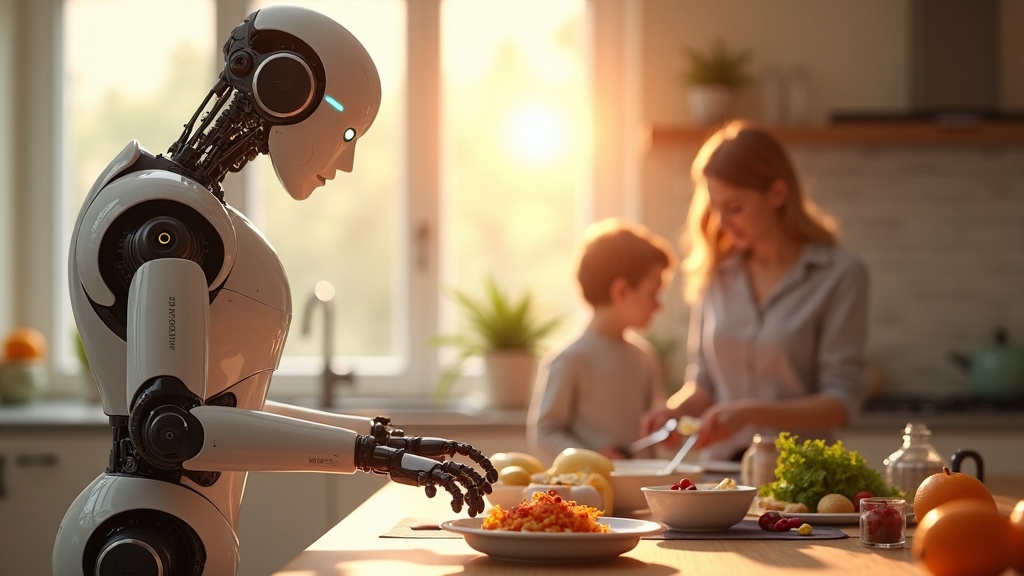 El Robot Humanoide Panther en un entorno doméstico moderno.