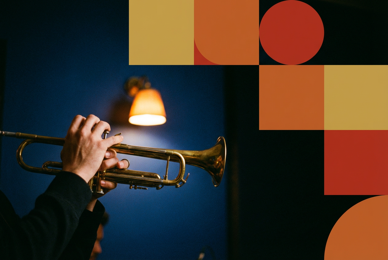 Midnight Blue Note jazz music video template