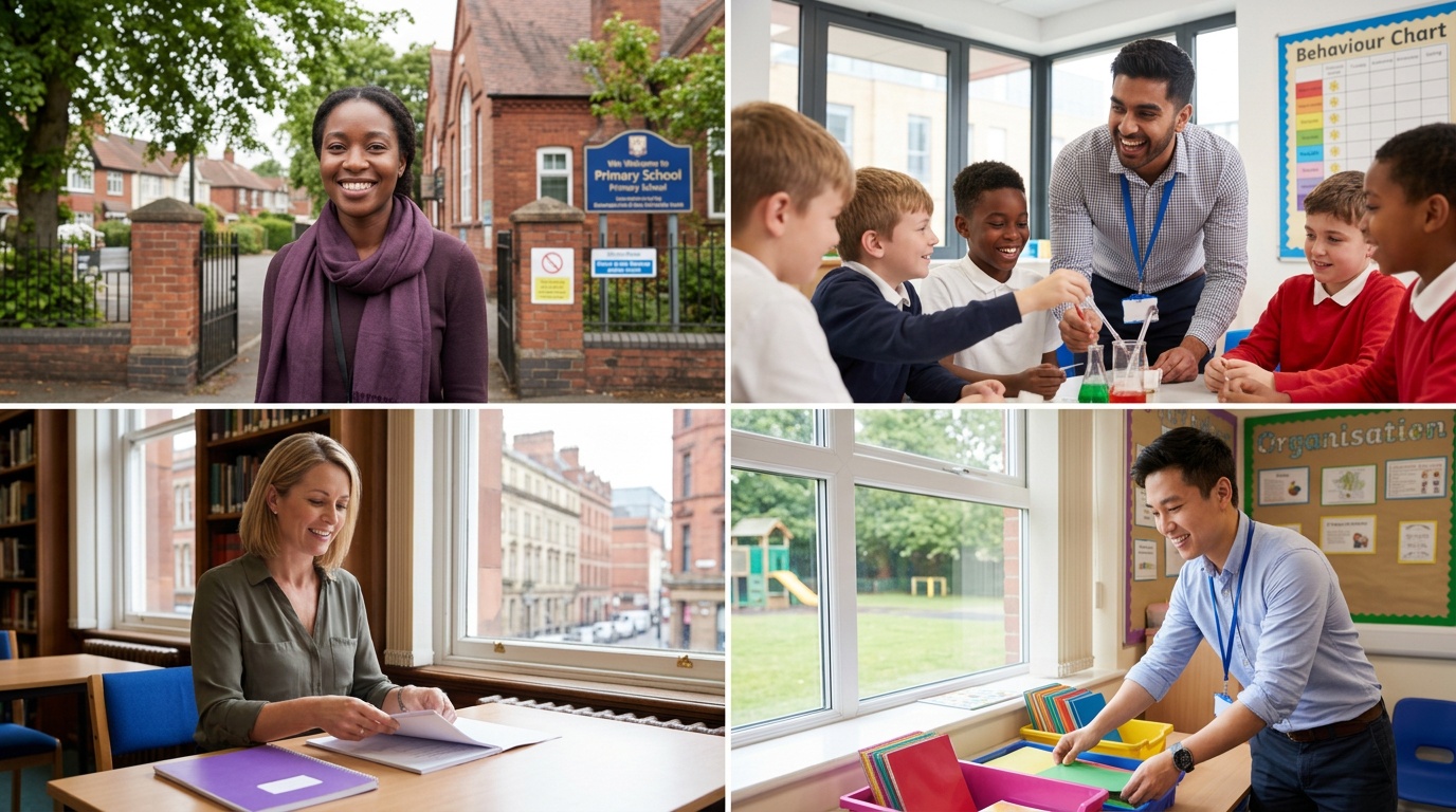 What's the difference between a standard and a fast-track application process for UK education jobs?